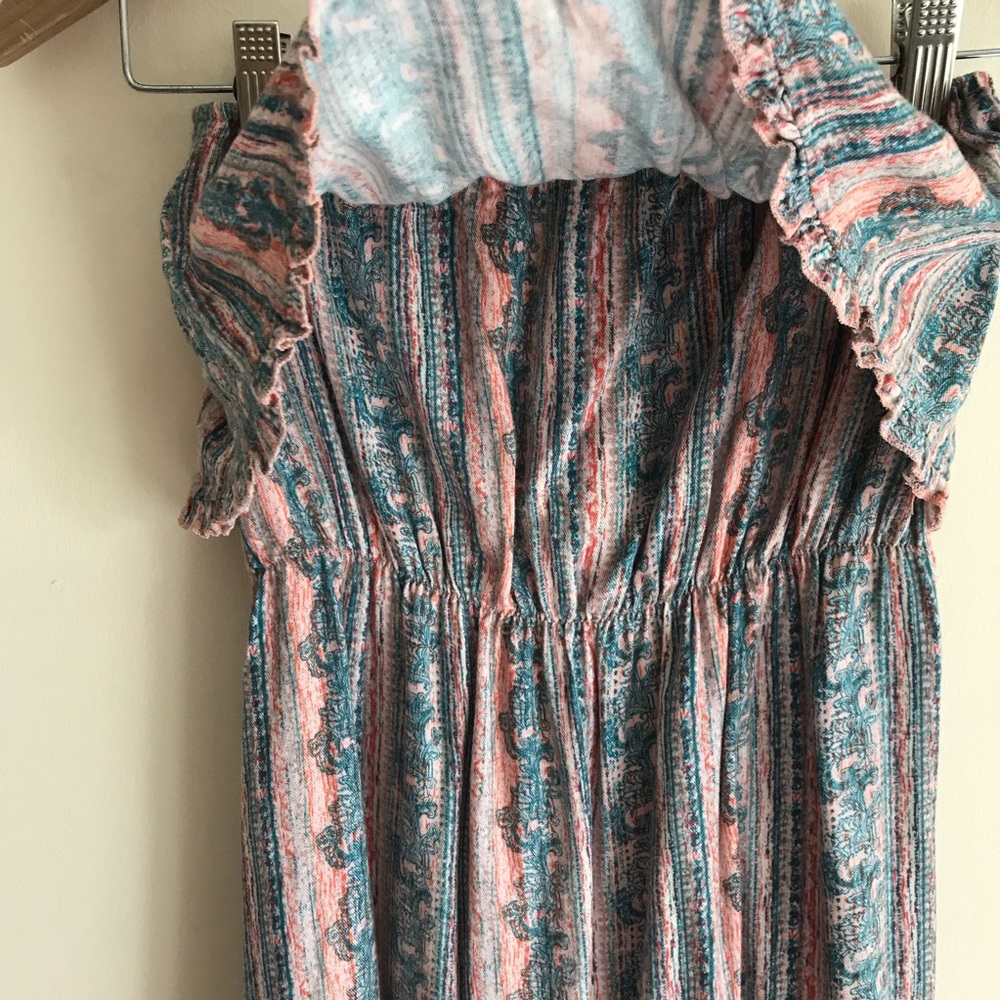 Printed Strapless Ruffle Sundress - Picture 3 of 5